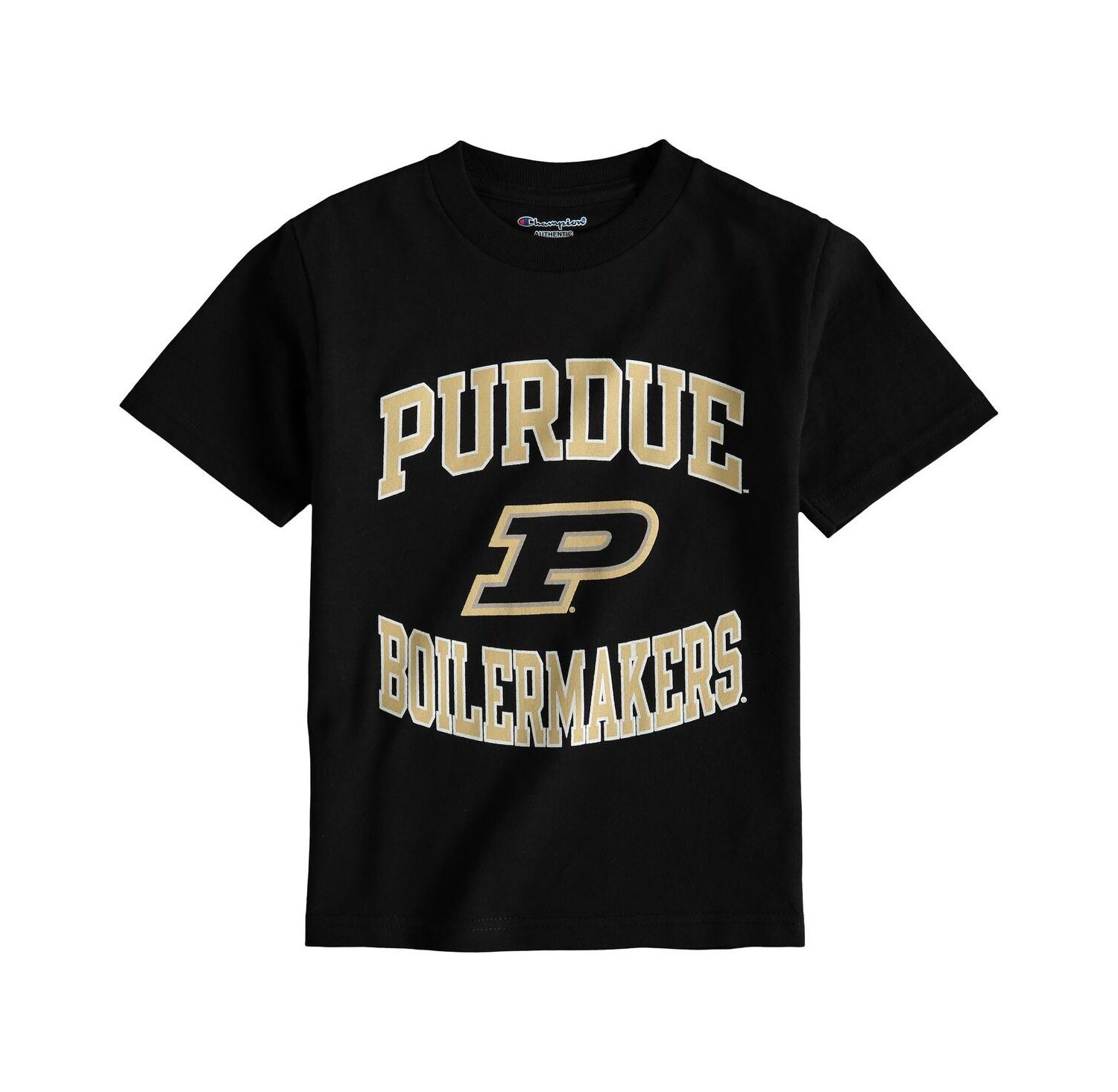 Big Boys Black Purdue Boilermakers Circling Team Jersey T-shirt