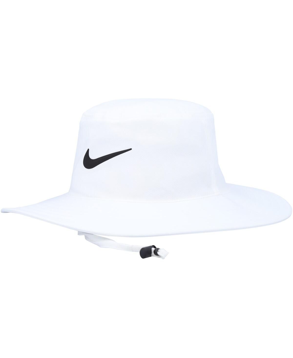 Nike Men's  Golf Logo Uv Performance Bucket Hat In White