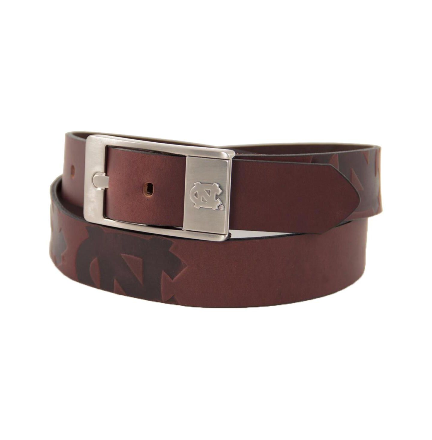 Мужские ремни Eagles Wings North Carolina Tar Heels (UNC) Brandish Leather Belt - Brown — фото 1
