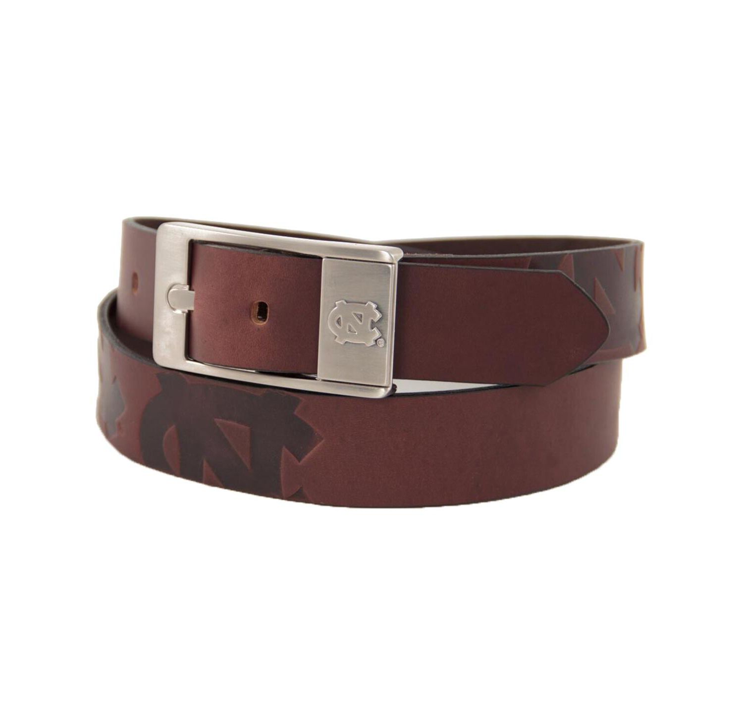 Men's North Carolina Tar Heels (UNC) Brandish Leather Belt - Brown