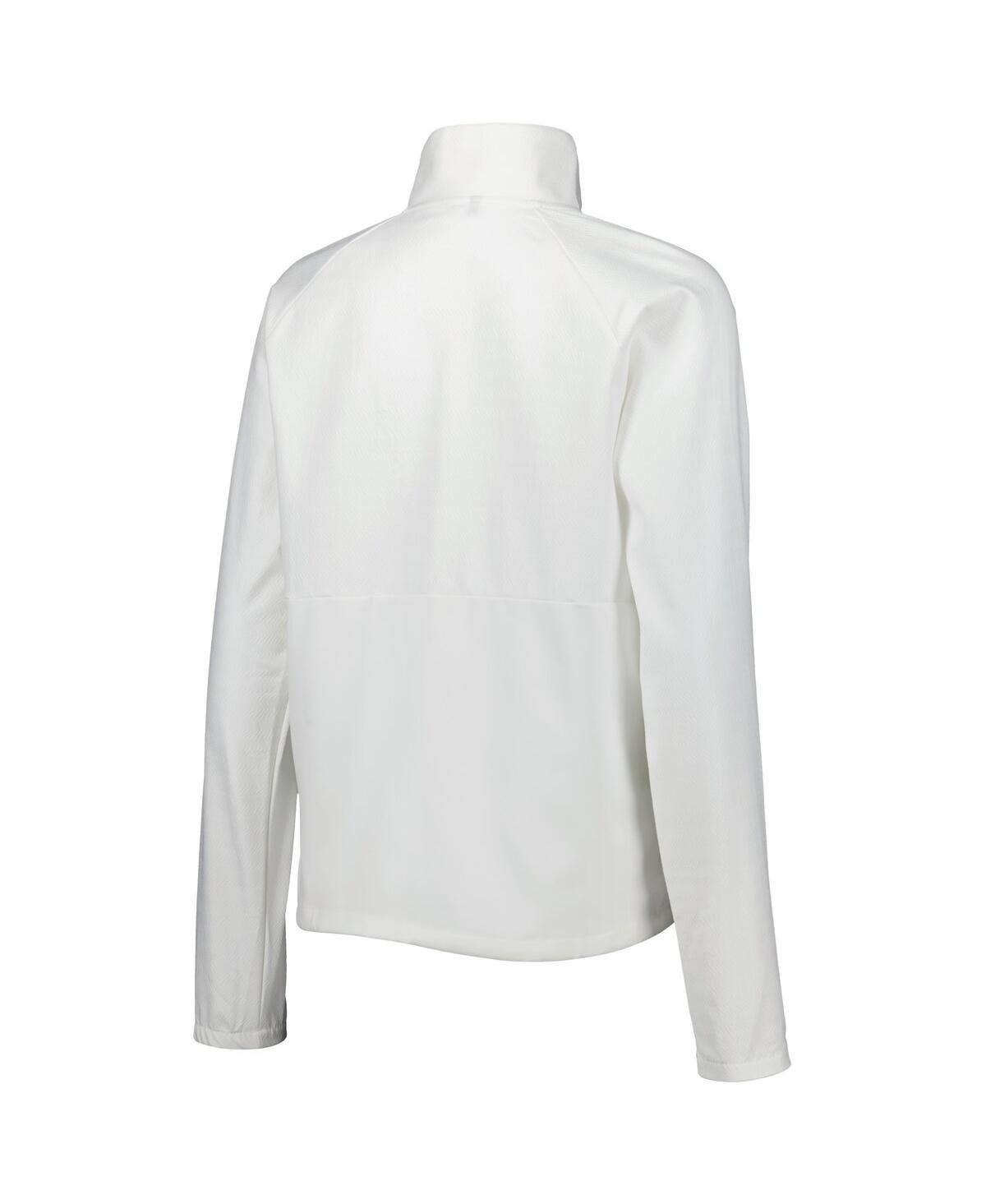 Shop Adidas Originals Women's Adidas White Wm Phoenix Open Quarter-snap Raglan Jacket