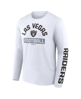 Men's Black, White Las Vegas Raiders Long and Short Sleeve Two-Pack T-shirt