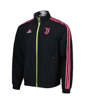 Men's Black Juventus 2022/23 On-Field Team Logo Anthem Reversible Full-Zip Jacket