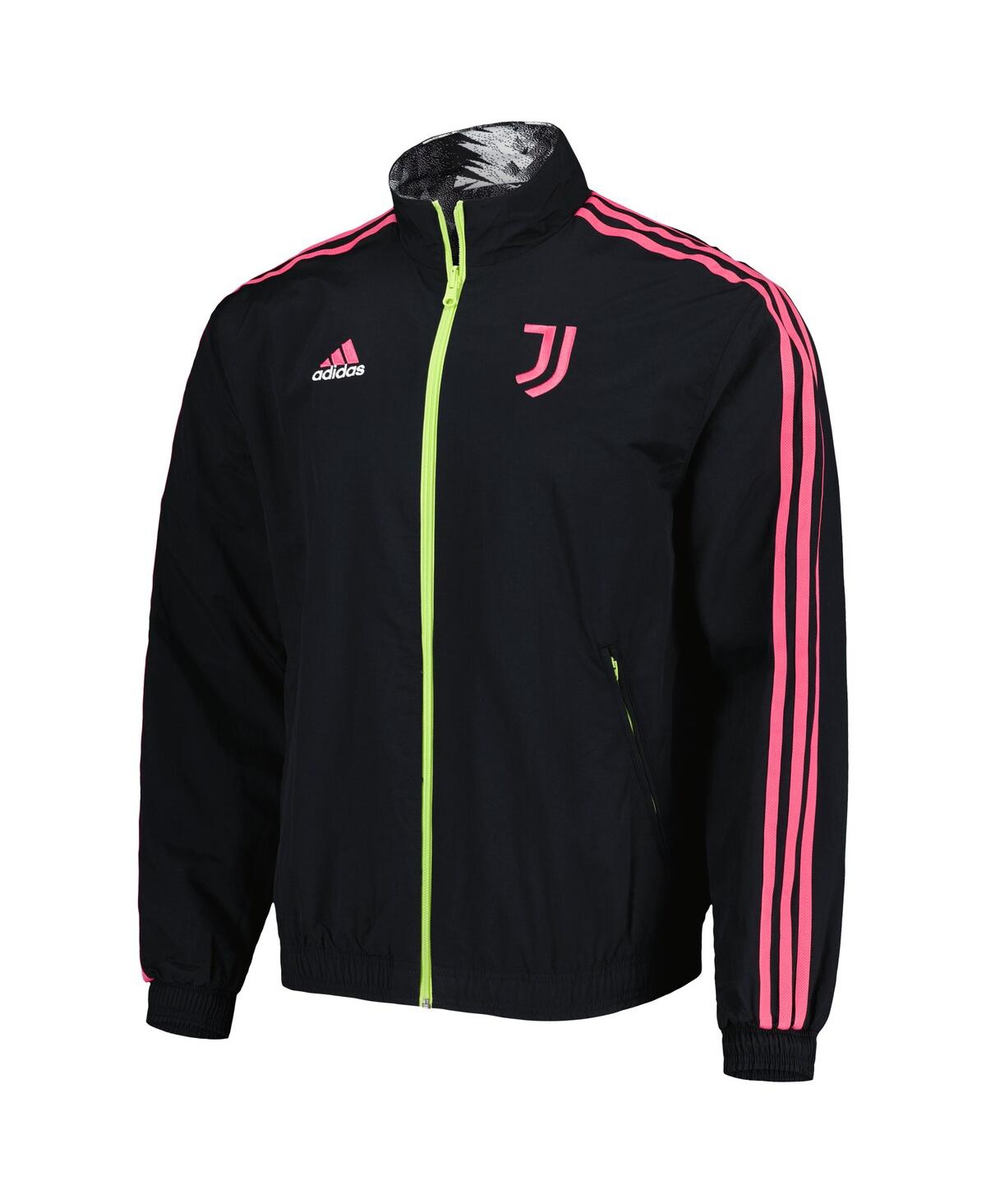 Men's adidasJuventus 2022/23 On-Field Team Logo Anthem Reversible Full-Zip Jacket - Black