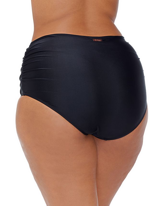 Raisins Curve Plus Size Keiora SideShirred Swim Bottoms Macy's
