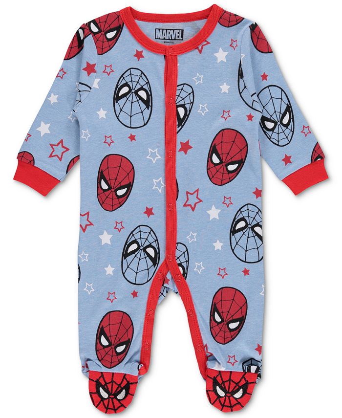 Happy Threads Baby Boys Marvel Spiderman Footed Coverall Macy's