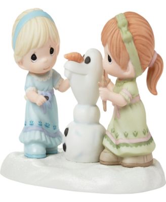 222025 Disney Showcase Frozen Building A Snowman Is Better With You Disney Frozen Bisque Porcelain Figurine