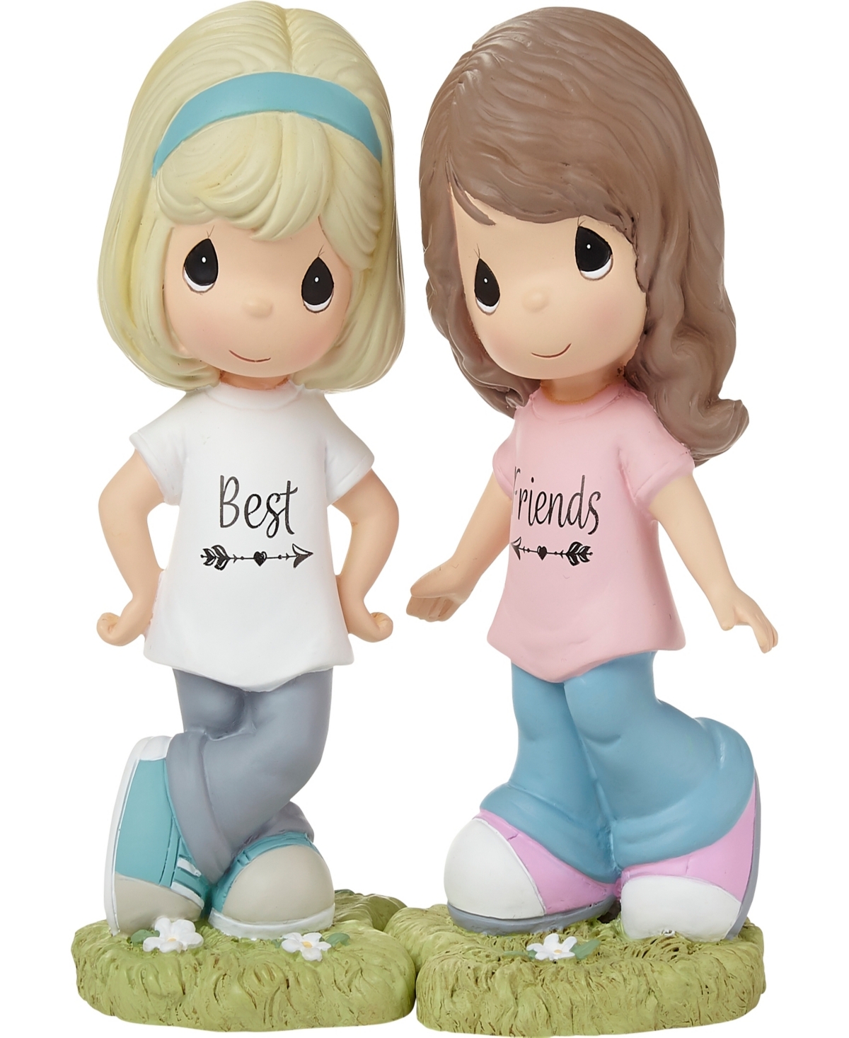 Precious Moments 222401 True Friends Are Never Apart 2-piece Resin Figurine Set In Multicolored