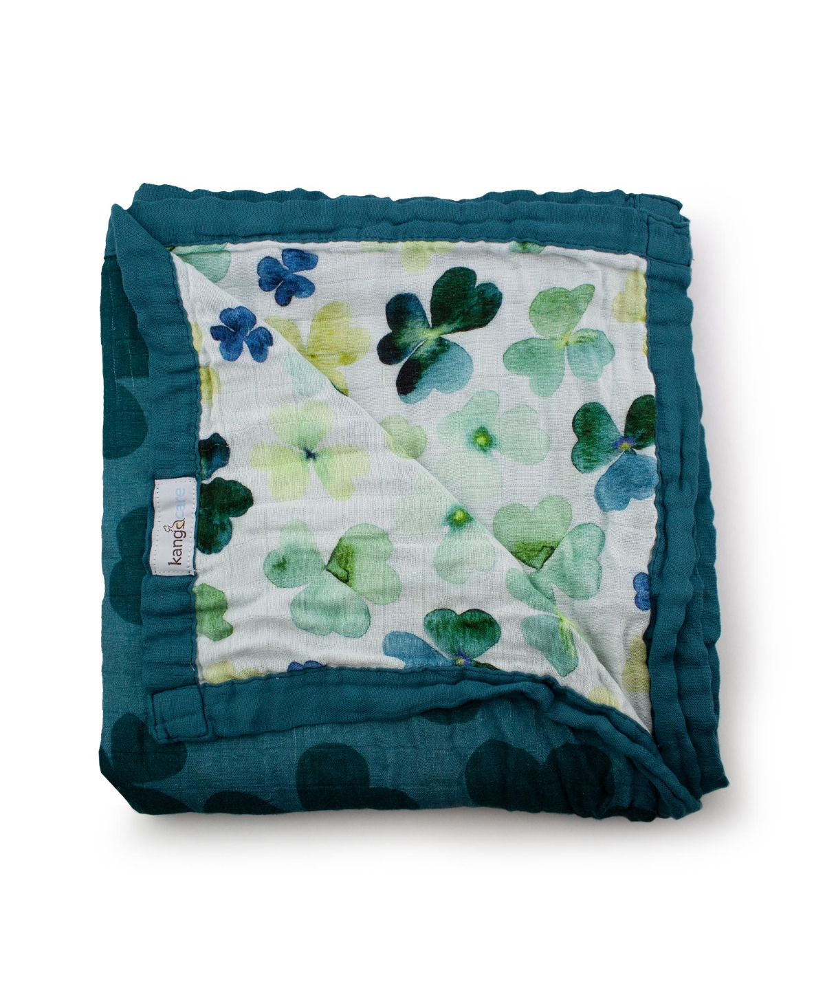 Kanga Care Serene Premium Rayon From Bamboo Muslin Double Layer Reversible Blanket In Clover