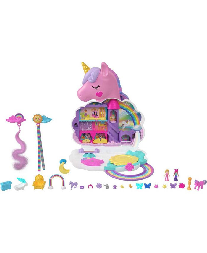 Polly Pocket Rainbow Unicorn Salon Playset