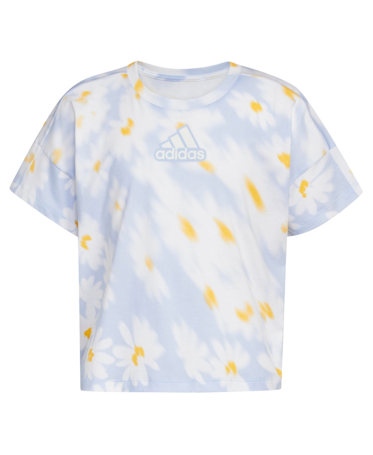 Adidas Originals Adidas Toddler Girls All Over Print Loose Box Short Sleeve T-shirt In Blue Dawn