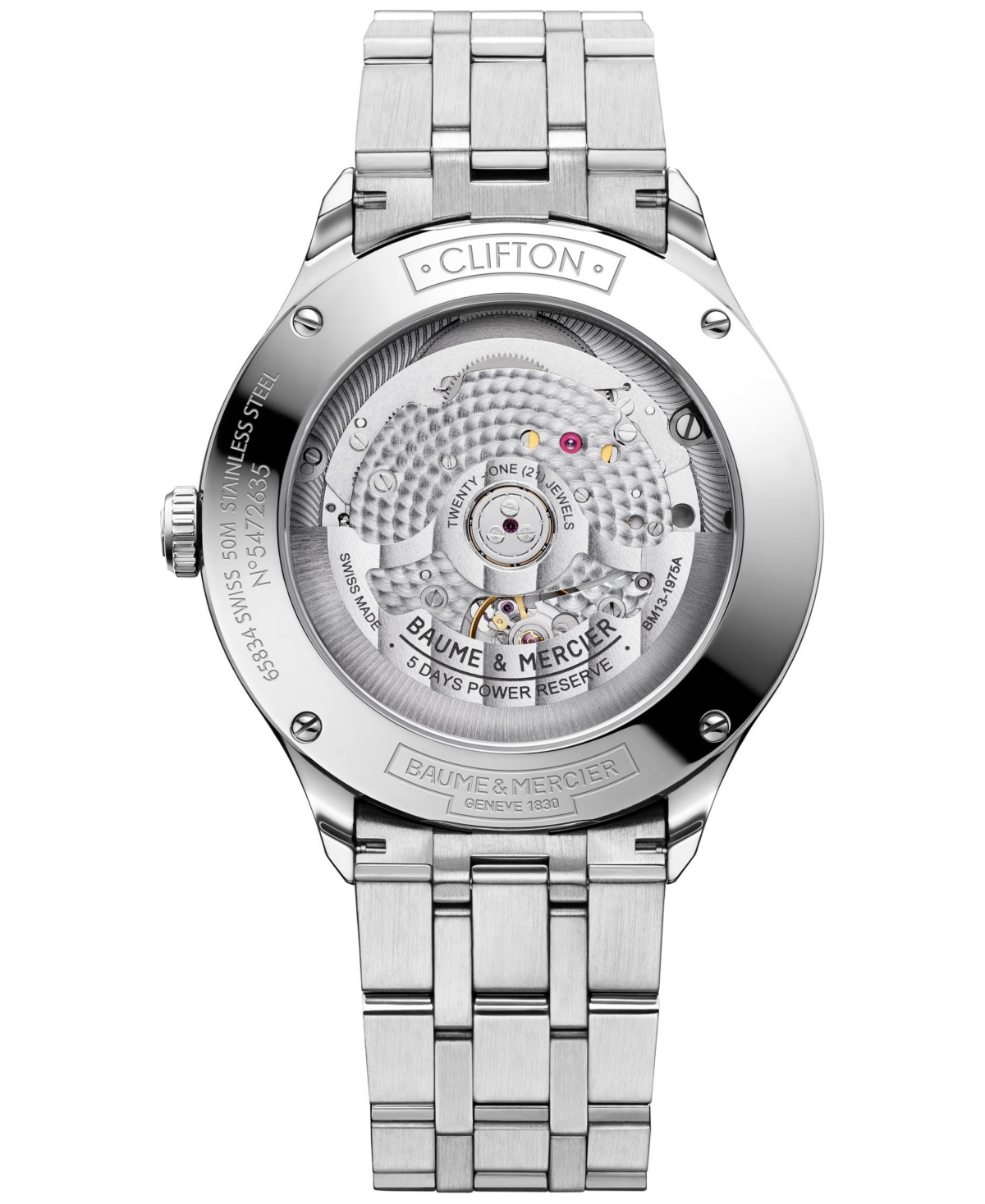 Shop Baume & Mercier Men's Swiss Automatic Clifton Stainless Steel Bracelet Watch 40mm In No Color