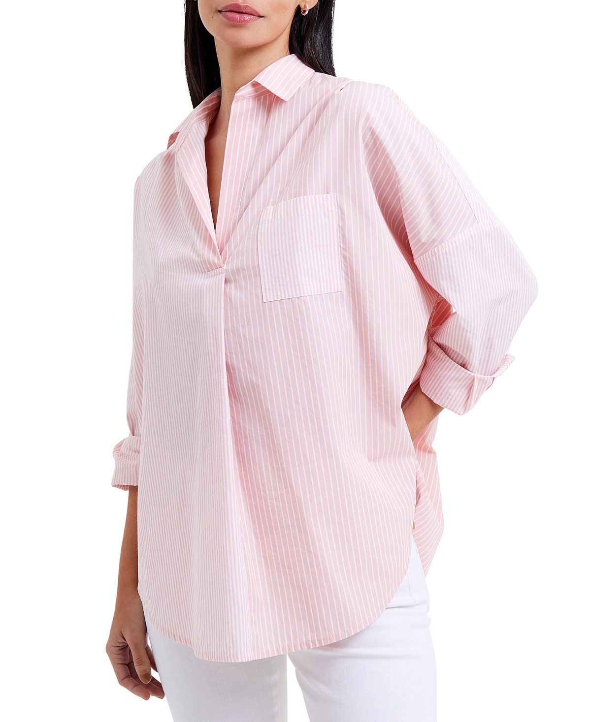French Connection Women's Rhodes Cotton Pocketed Shirt