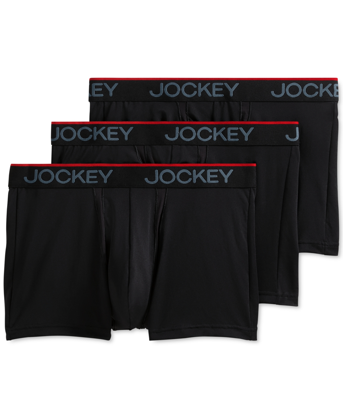 Jockey Men's 3-Pk. Chafe-Proof Pouch Microfiber Trunks