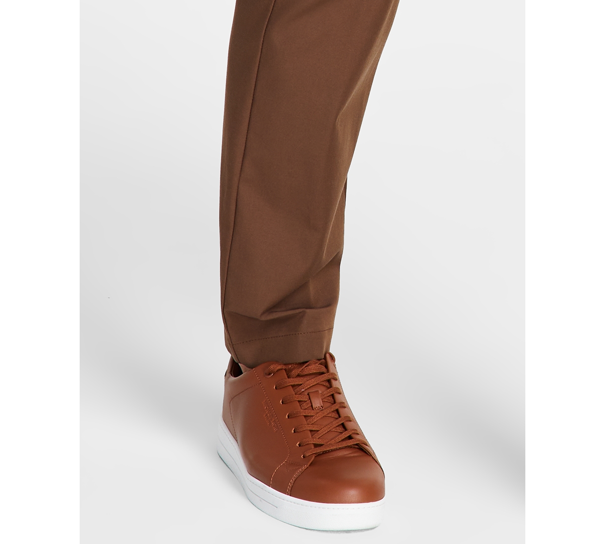 Michael Kors Men's Classic Fit Cotton Stretch Performance Fall Pants In Light Brown