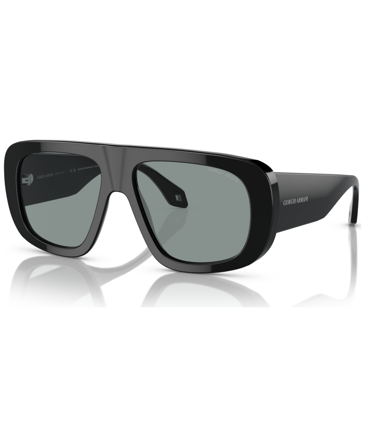 Shop Giorgio Armani Men's Sunglasses, Ar818356-x 56 In Black