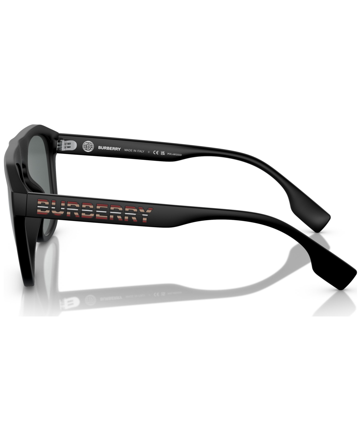 Shop Burberry Men's Wren Polarized Sunglasses, Be4396u57-p 57 In Matte Black