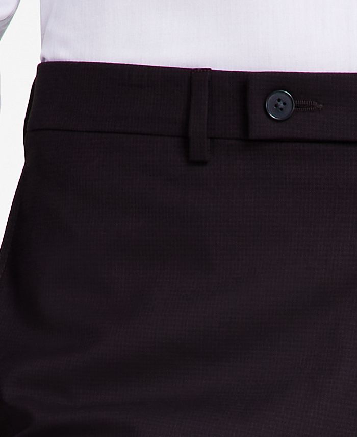 Calvin Klein Men's SlimFit MicroCheck Dress Pants Macy's