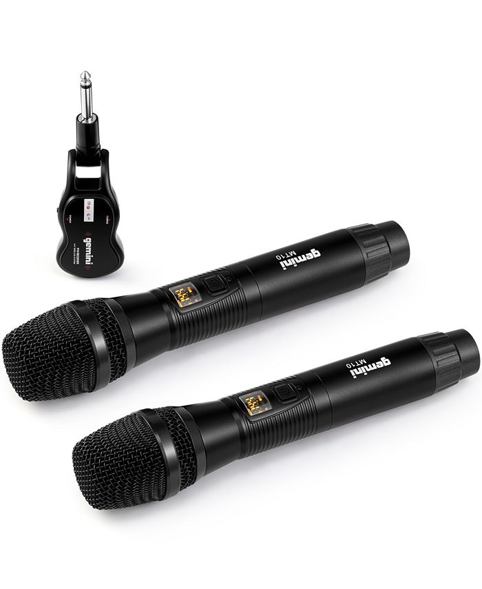 Gemini Dual Handheld Wireless UHF Microphone System, Set of 2 Macy's