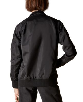 Women's Satin Bomber Jacket