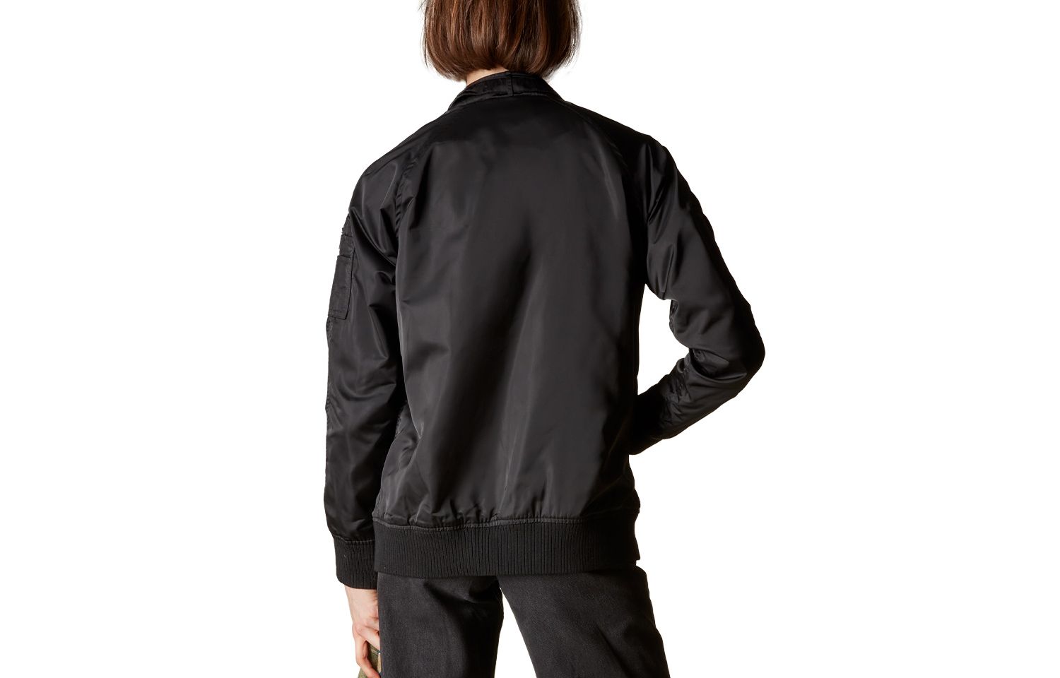 Women's Satin Bomber Jacket