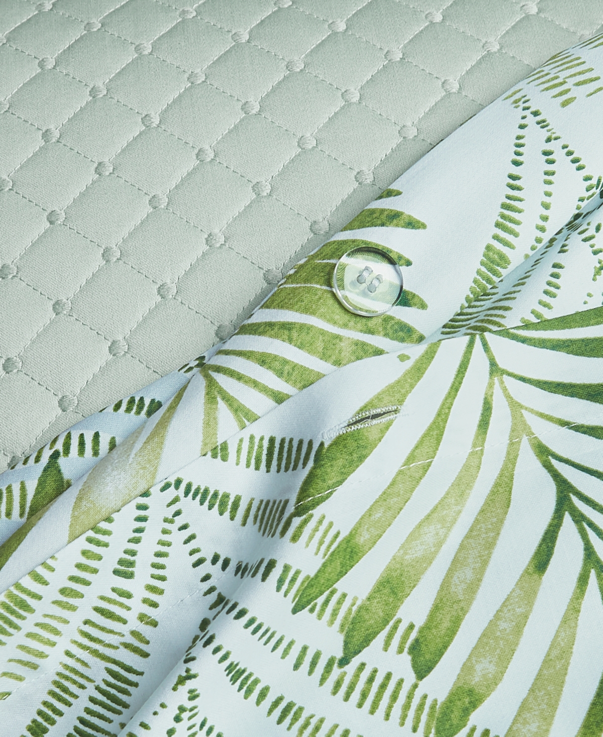 Charter Club Damask Designs Cascading Palms 300-Thread Count 3-Pc. Duvet Cover Set, Full/Queen, Exclusively at Macy's -pastel Gr