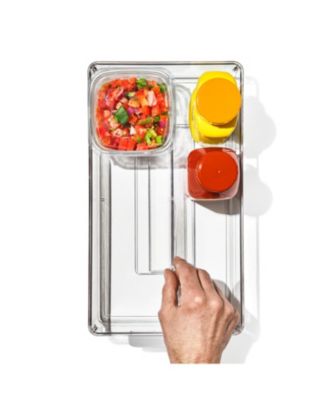 Good Grips 8" Divided Fridge Organization Bin