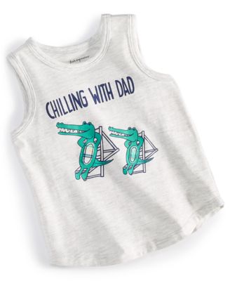First Impressions - Toddler Boys Chilling With Dad Tank Top