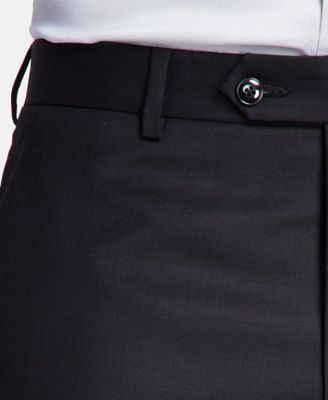 Men's Classic-Fit Wool-Blend Stretch Solid Suit Separates Pant