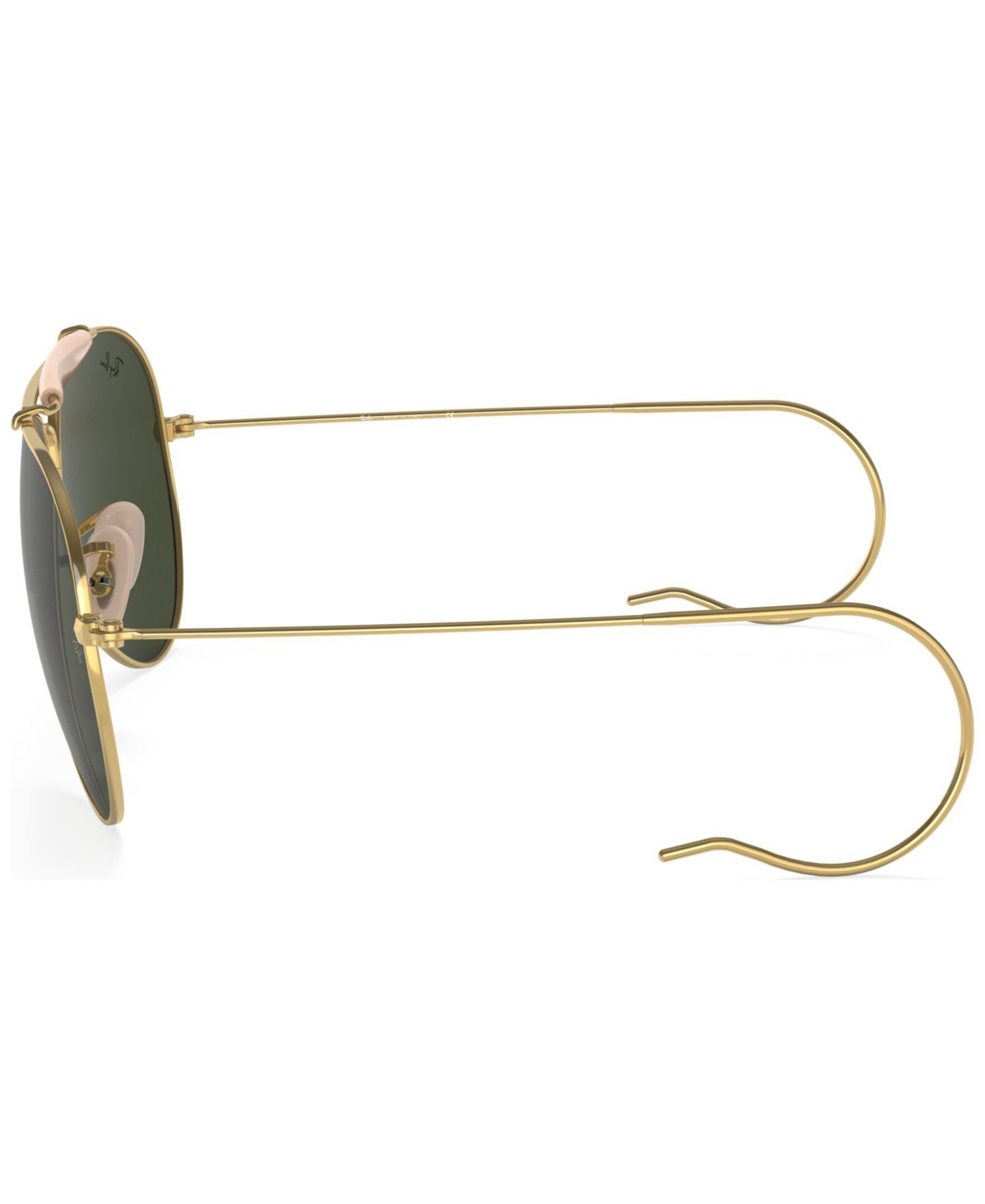 Солнцезащитные очки Ray-Ban Unisex Outdoorsman Aviation Collection Sunglasses, RB303058-X 58, цвет: Золотой — фото 6