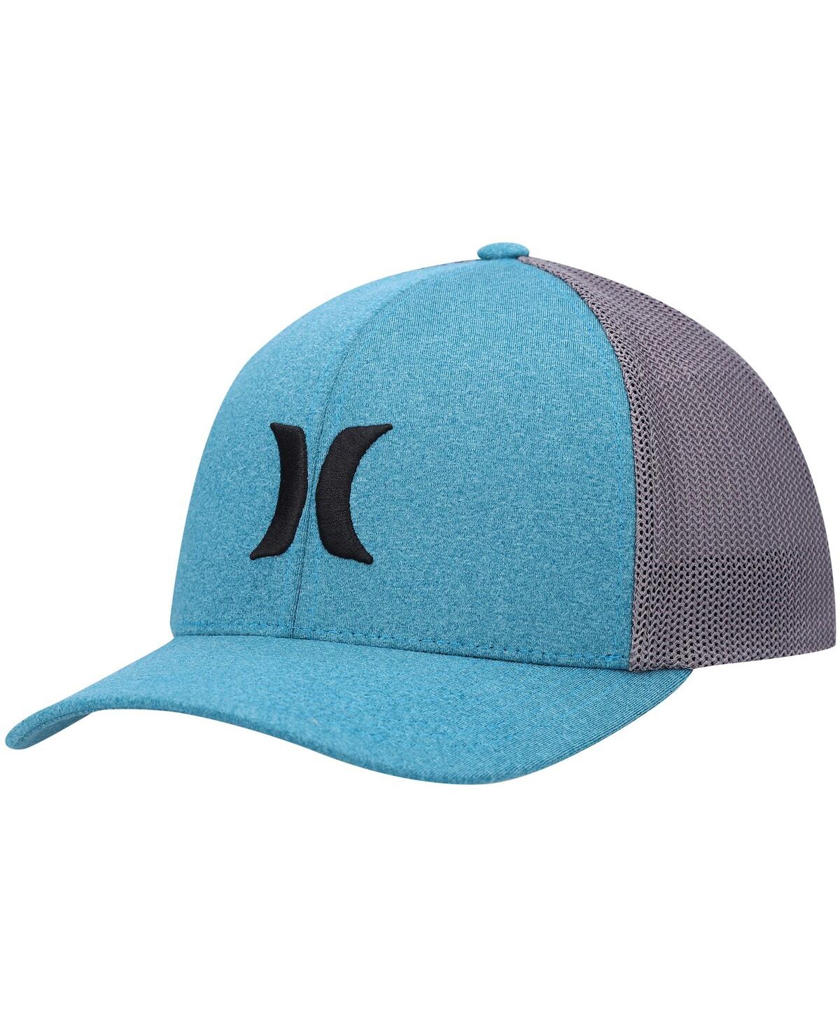 Hurley Men's  Teal Icon Textures Flex Hat