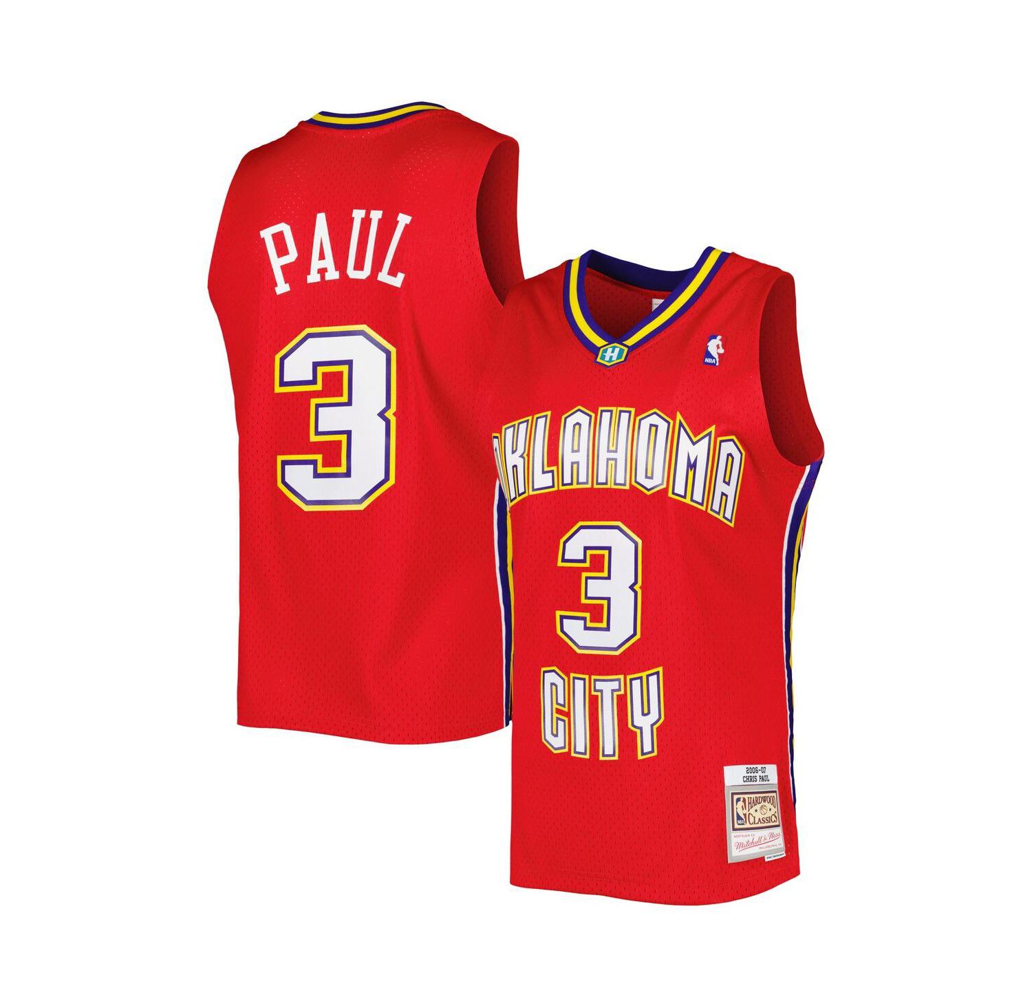 Men's Chris Paul Red New Orleans Hornets Hardwood Classics 2006-07 Swingman Jersey