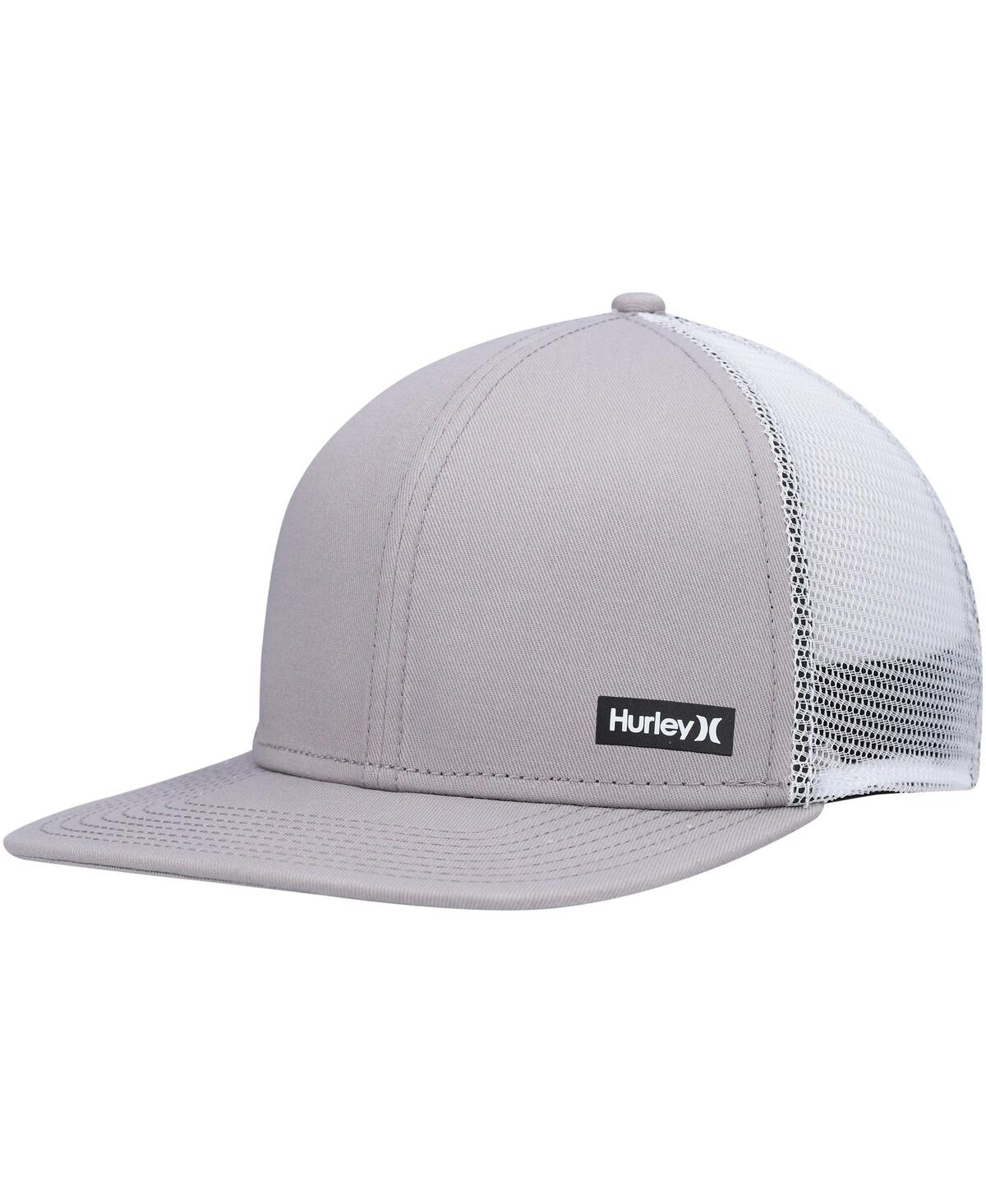 Shop Hurley Men's  Gray Supply Trucker Snapback Hat
