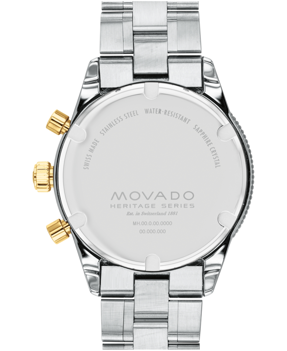Shop Movado Men's Calendoplan S Swiss Quartz Chronograph Two Tone Stainless Steel Watch 42mm In Two-tone
