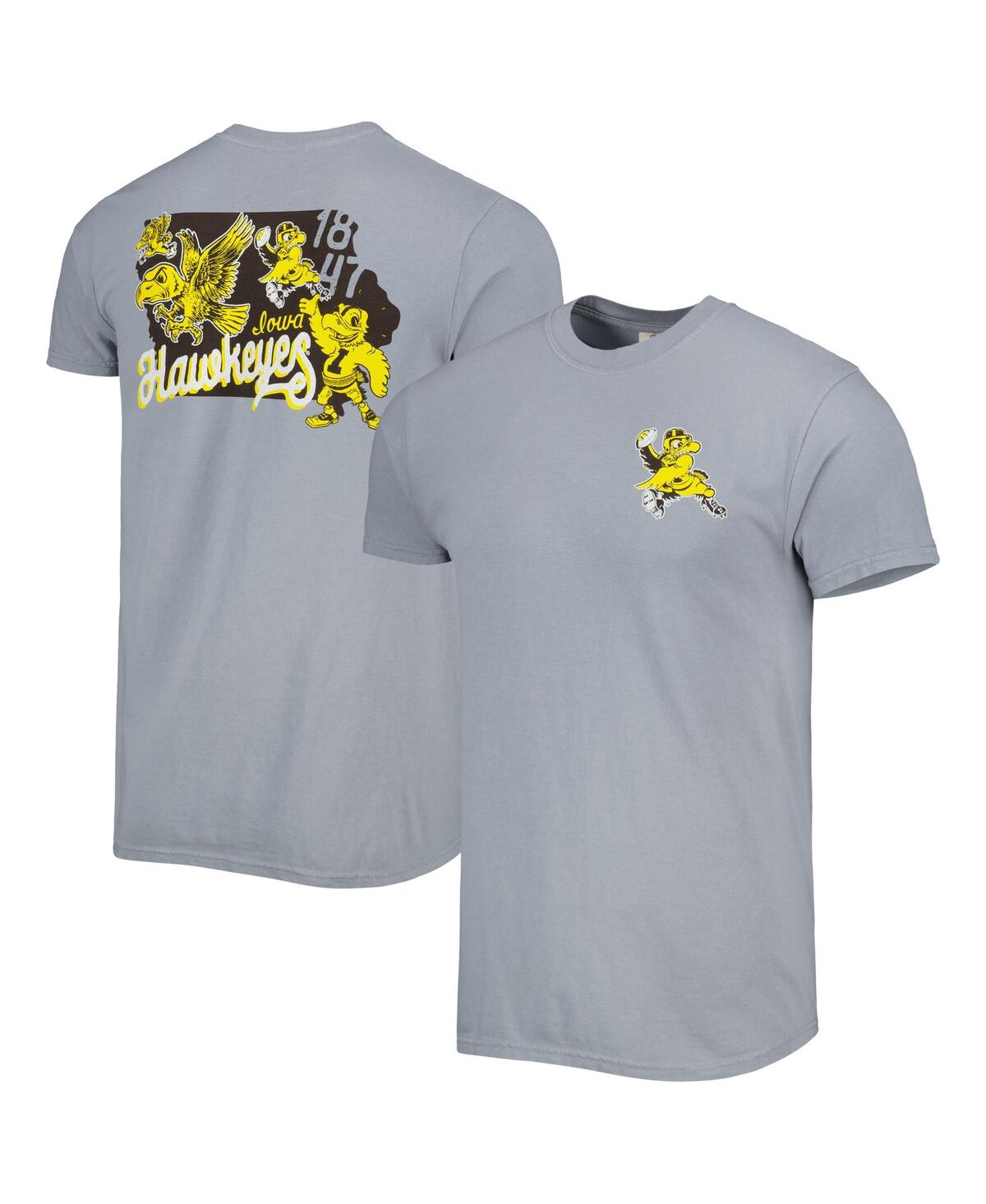 Shop Image One Men's Graphite Iowa Hawkeyes Vault State Comfort T-shirt