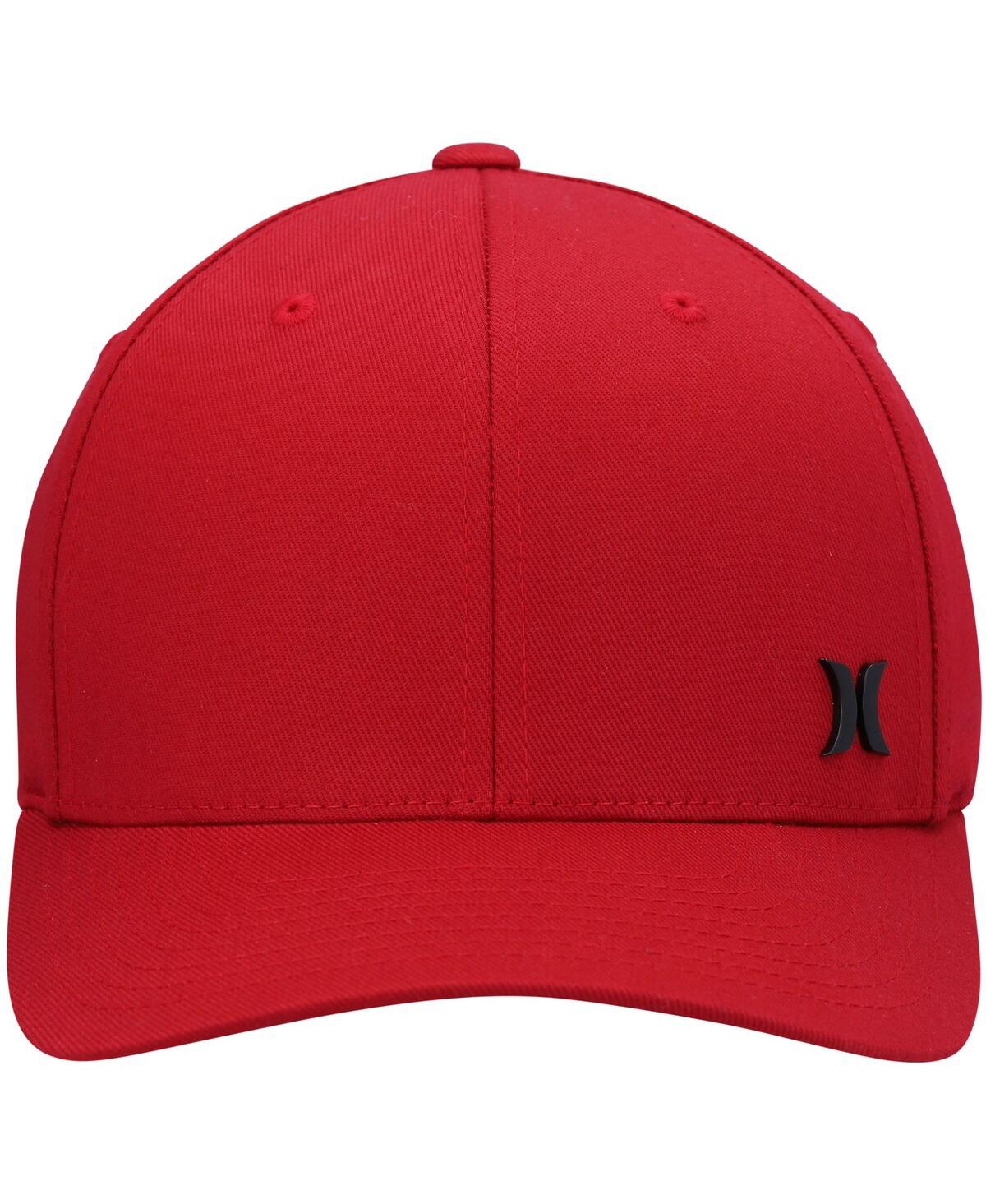Shop Hurley Men's  Red Iron Corp Flex Hat