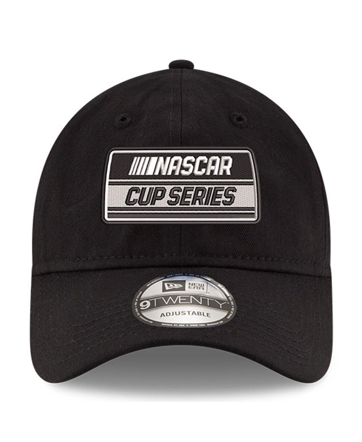 NEW ERA MEN'S NEW ERA BLACK NASCAR CUP SERIES LOGO ENZYME WASHED 9TWENTY ADJUSTABLE HAT 