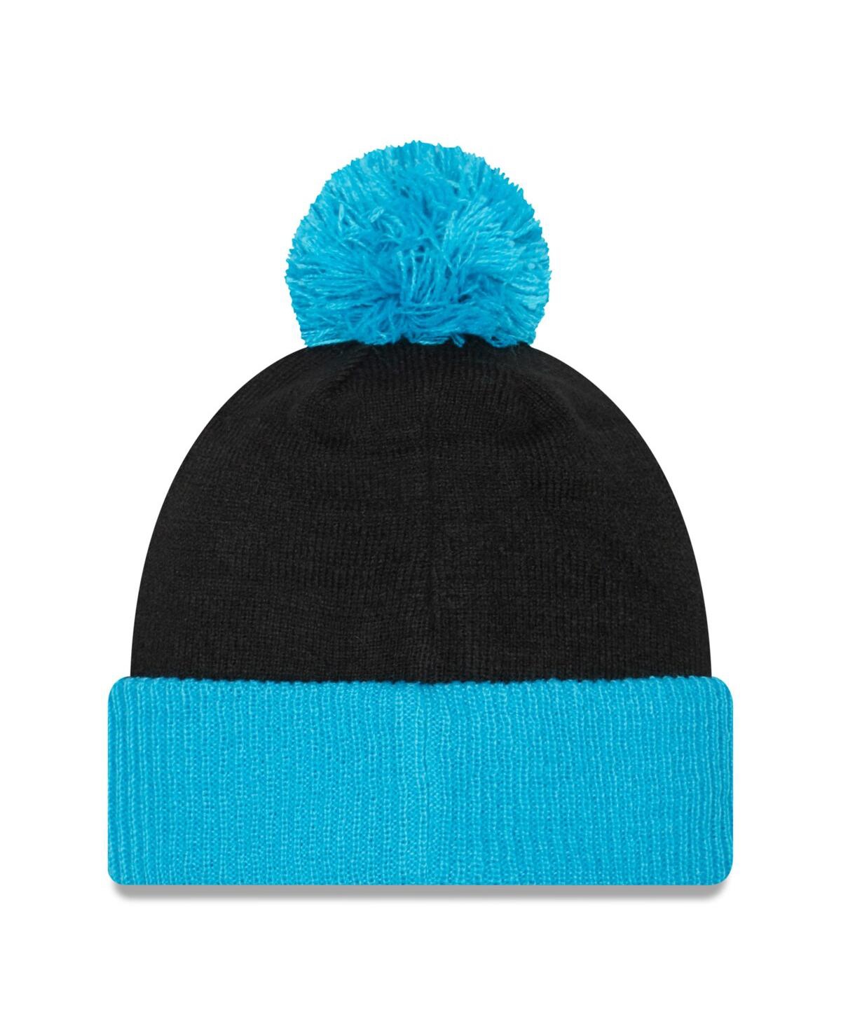 Men's New EraCharlotte Fc Confident Cuffed Pom Knit Hat - Black