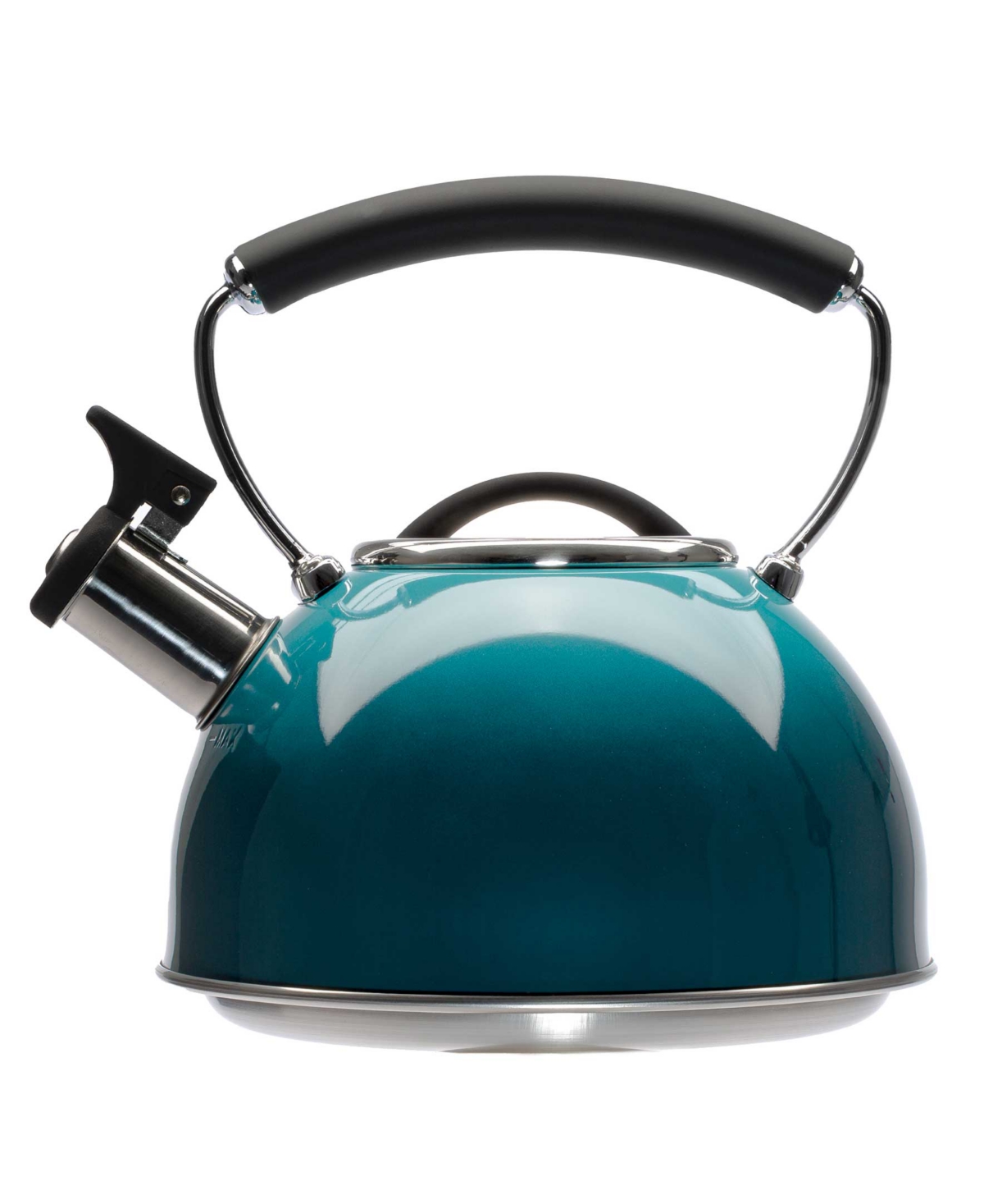 Primula Stainless Steel 2.3 Quart Chelsea Whistling Stovetop Tea Kettle In Teal