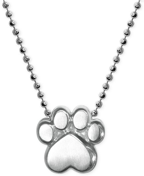 Alex Woo Little Activists by Paw Pendant Necklace in Sterling Silver ...