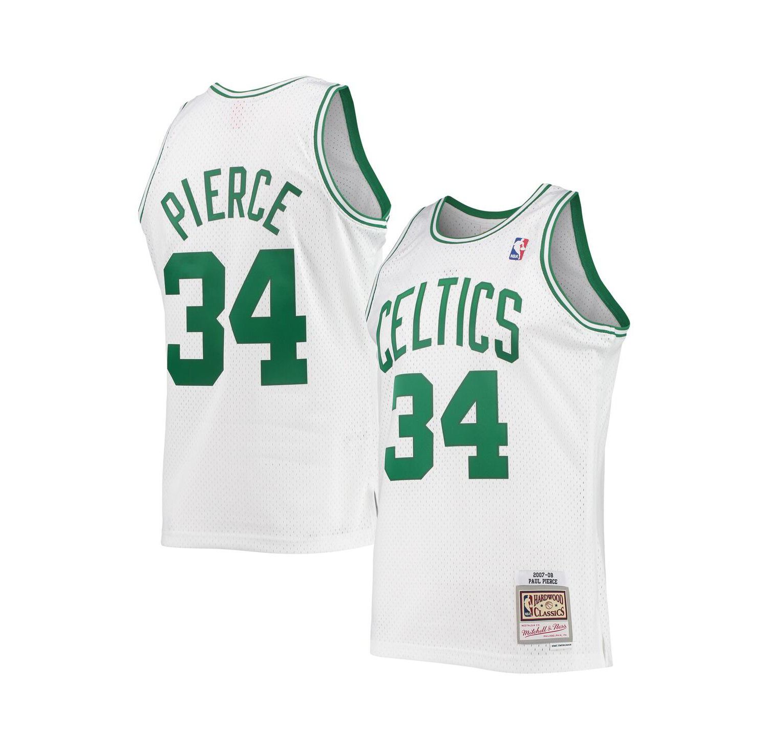 Men's Paul Pierce White Boston Celtics 2007-08 Hardwood Classics Swingman Jersey