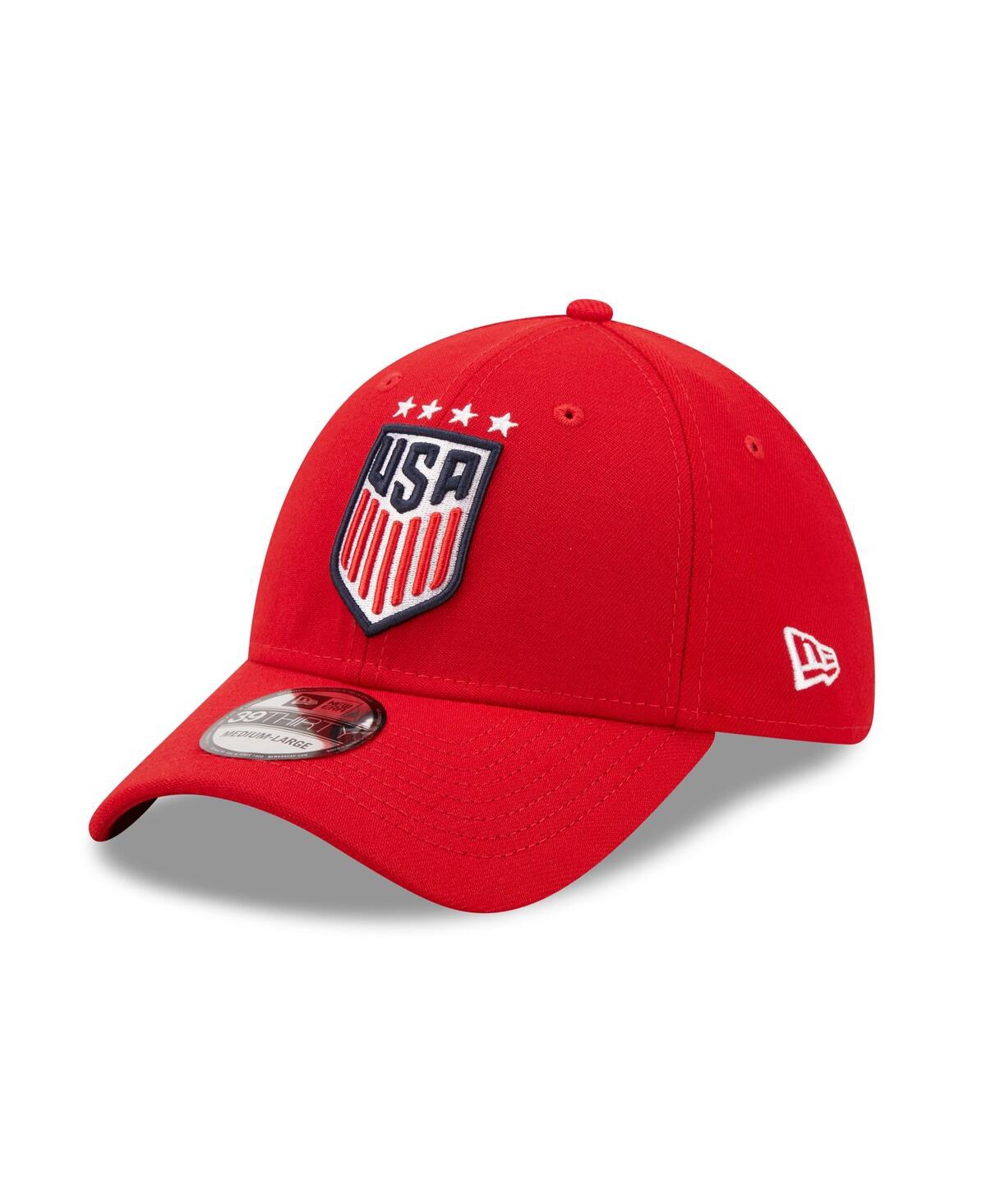 Shop New Era Men's And Women's  Uswnt Team 39thirty Flex Hat In Red