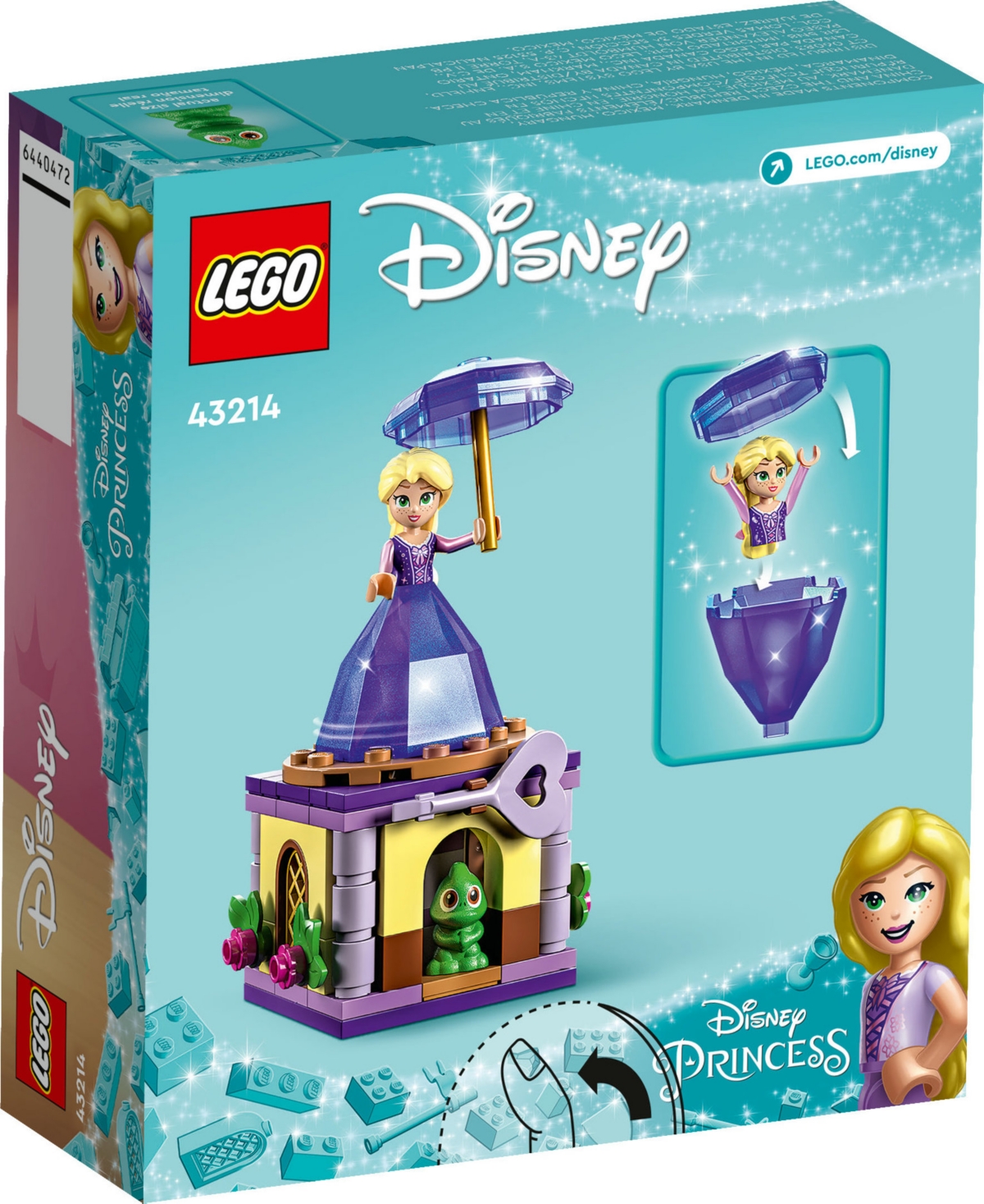 Shop Lego Disney Princess Twirling Rapunzel 43214 Toy Building Set With Rapunzel And Pascal Figures In Multicolor