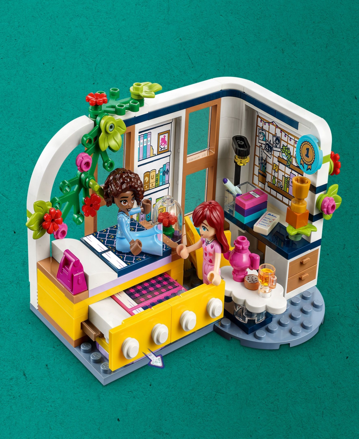 Lego Friends Aliya's Room 41740 Toy Building Set With Aliya, Paisley And Dog Figures In Multicolor