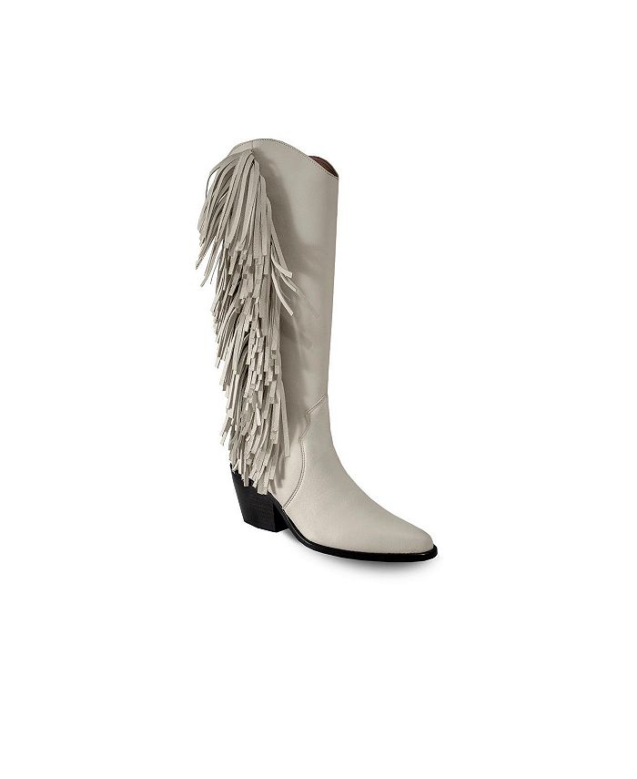 Macys outlet fringe boots
