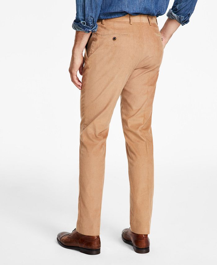 Tommy Hilfiger Men's Modern-Fit Solid Corduroy Pants - Macy's