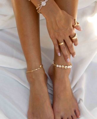 Simple Gold Plated Chain Anklet