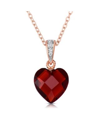 Women's Dazzling Heart-Shaped Cubic Zirconia Pendant Necklace
