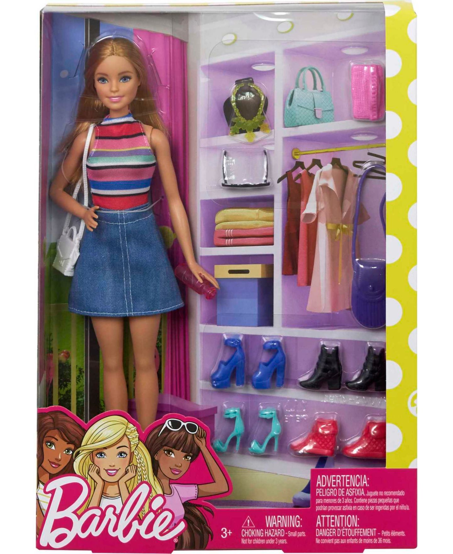 Игровой набор Barbie: кукла и обувь — фото 3