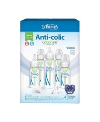 Baby 15 Piece Natural Flow Anti-Colic Options+ Narrow Baby Bottle Gift Set
